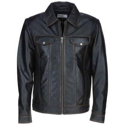 Leather Bomber Jacket