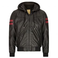 Leather Bomber Jacket